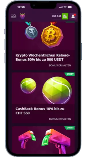 Sportbonus mit hervorragenden Konditionen im Malina Casino