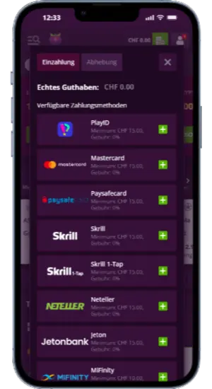 Auffüllen Ihrer Einzahlung auf der offiziellen Website Malina Casino